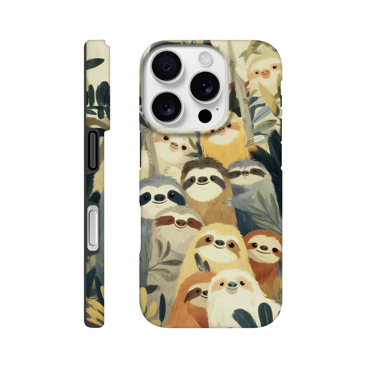 MYSTBIT ART | Slow Jungle Smiles iPhone Case-MYSTBIT ART