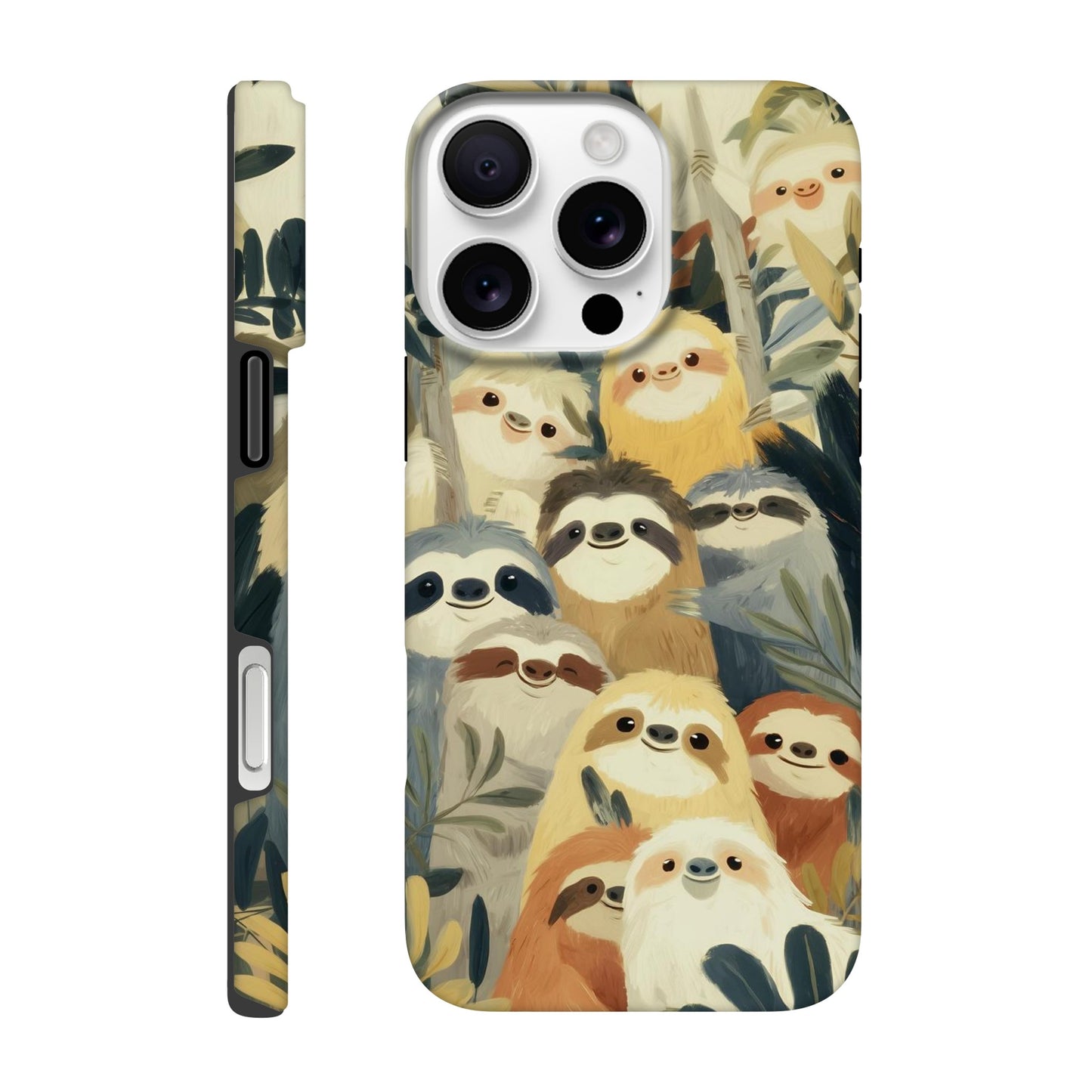 MYSTBIT ART | Slow Jungle Smiles iPhone Case-MYSTBIT ART
