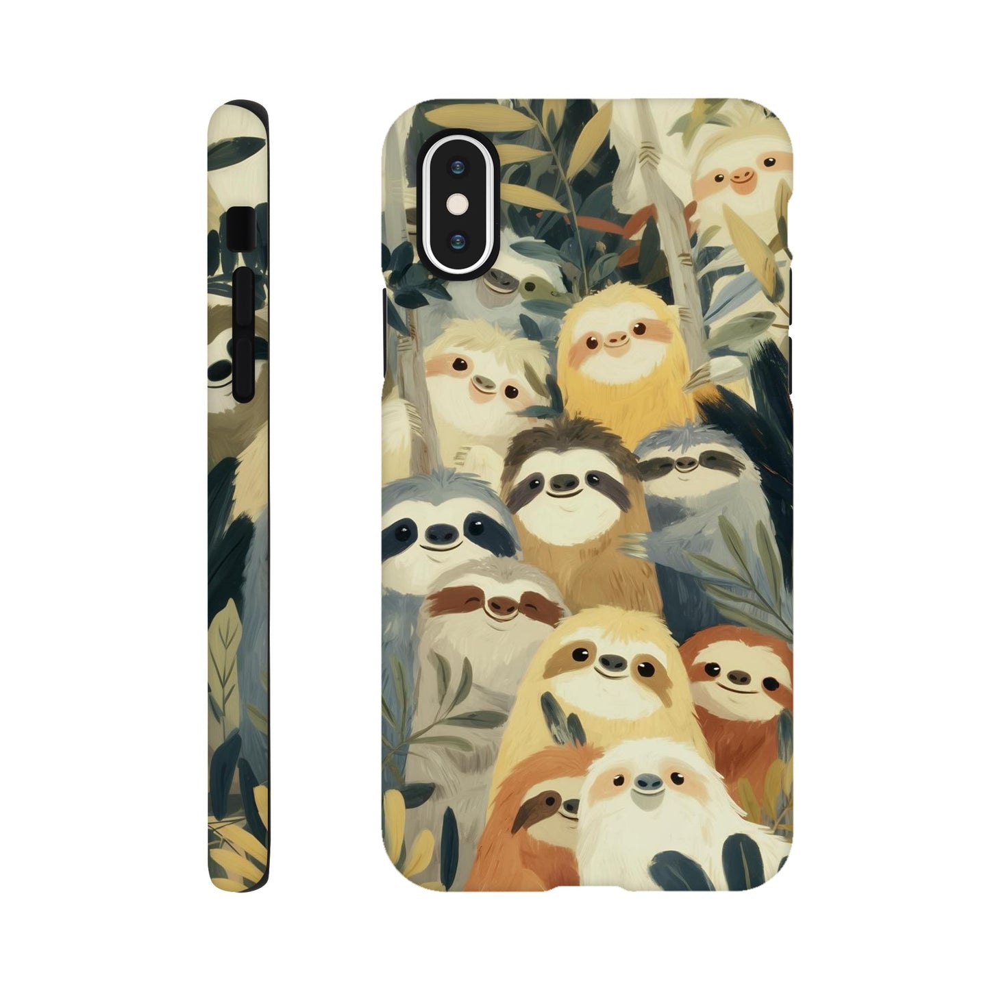 MYSTBIT ART | Slow Jungle Smiles iPhone Case-MYSTBIT ART