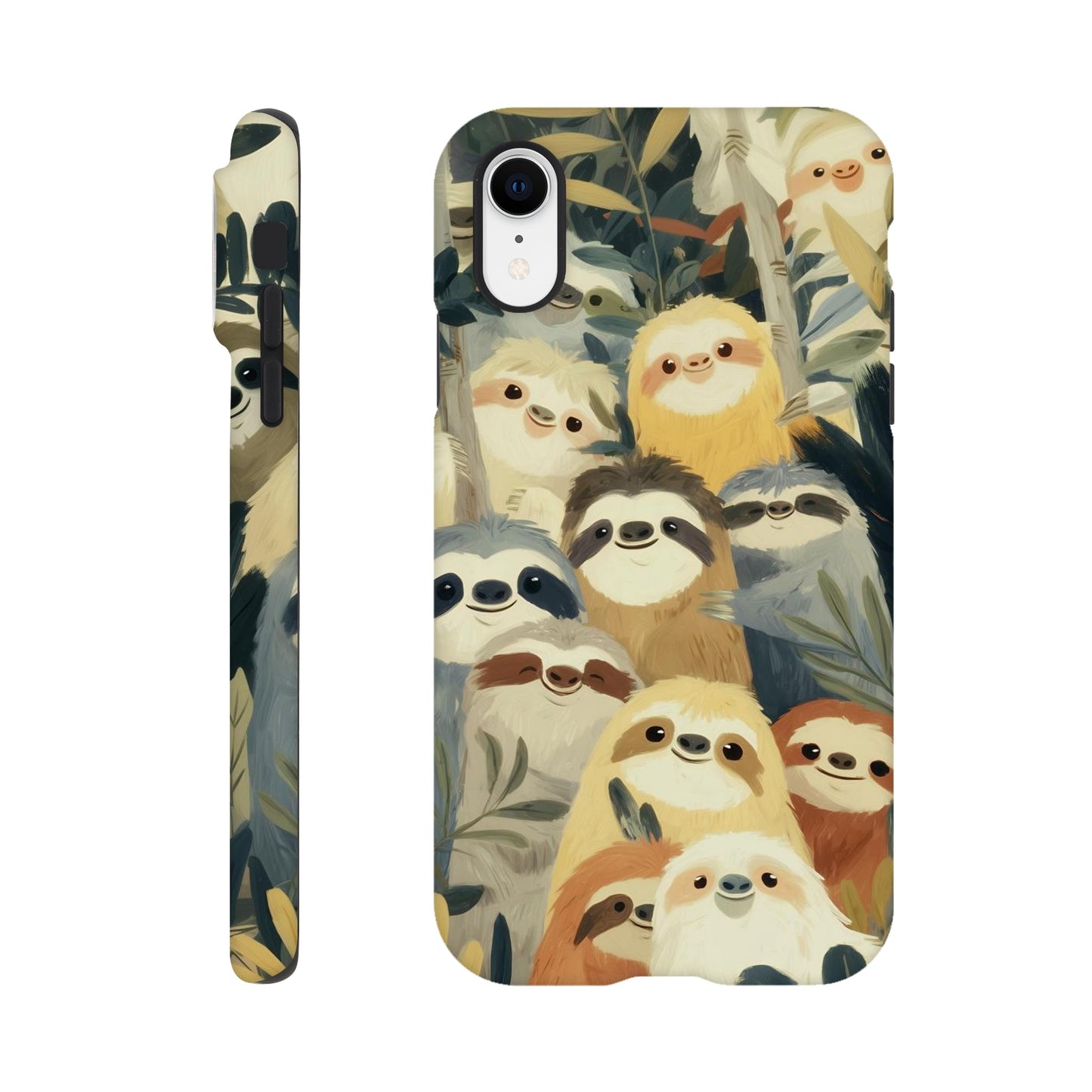 MYSTBIT ART | Slow Jungle Smiles iPhone Case-MYSTBIT ART