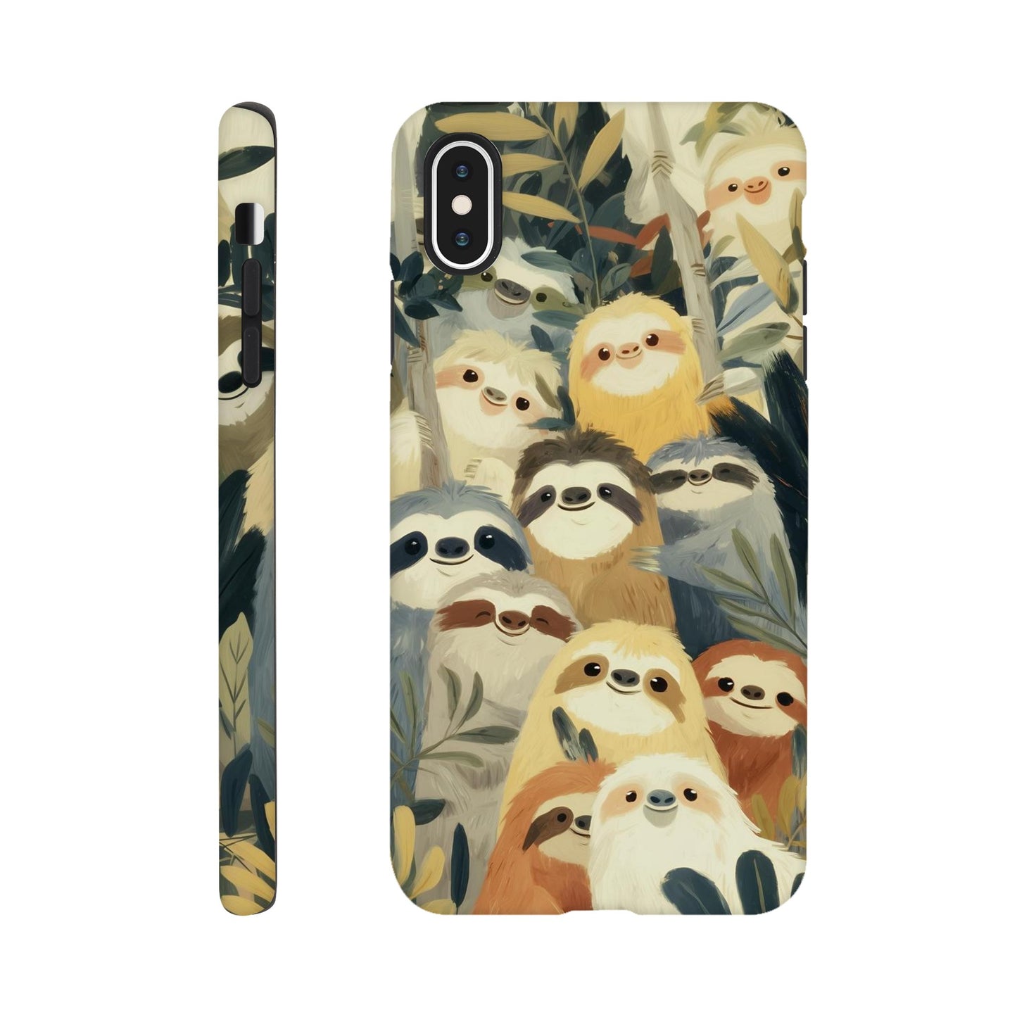 MYSTBIT ART | Slow Jungle Smiles iPhone Case-MYSTBIT ART