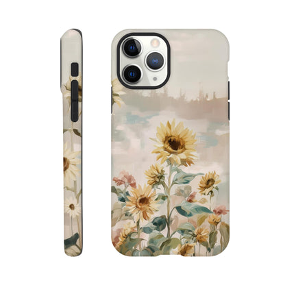 MYSTBIT ART | Sunflower Garden iPhone Case-MYSTBIT ART