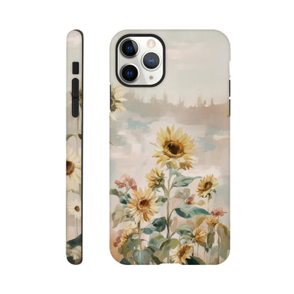 MYSTBIT ART | Sunflower Garden iPhone Case-MYSTBIT ART