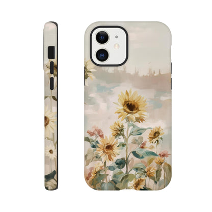 MYSTBIT ART | Sunflower Garden iPhone Case-MYSTBIT ART