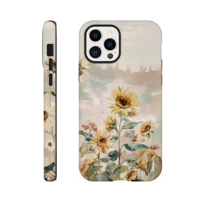 MYSTBIT ART | Sunflower Garden iPhone Case-MYSTBIT ART