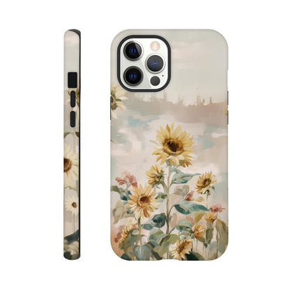 MYSTBIT ART | Sunflower Garden iPhone Case-MYSTBIT ART