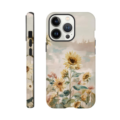 MYSTBIT ART | Sunflower Garden iPhone Case-MYSTBIT ART