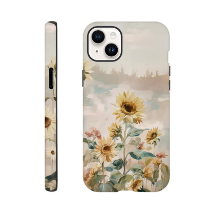 MYSTBIT ART | Sunflower Garden iPhone Case-MYSTBIT ART