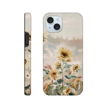MYSTBIT ART | Sunflower Garden iPhone Case-MYSTBIT ART