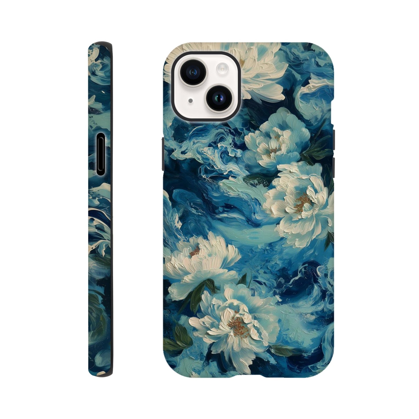 MYSTBIT ART | Tides of Bloom iPhone Case-MYSTBIT ART