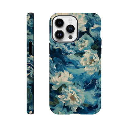 MYSTBIT ART | Tides of Bloom iPhone Case-MYSTBIT ART
