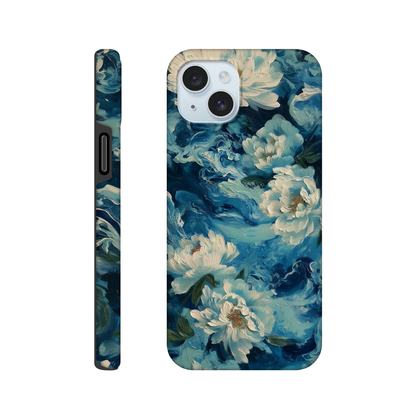 MYSTBIT ART | Tides of Bloom iPhone Case-MYSTBIT ART