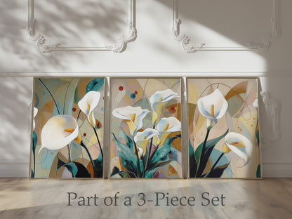 Modern Calla Lily No1 Canvas Print